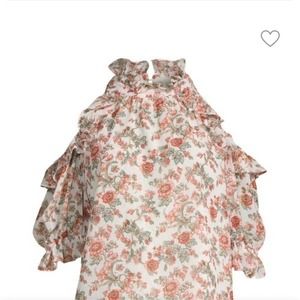 Max Studio Cold-Shoulder Ruffle Top, Never Worn